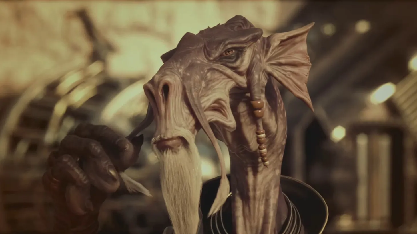 an older, crankier version of the Star Wars character Sebulba