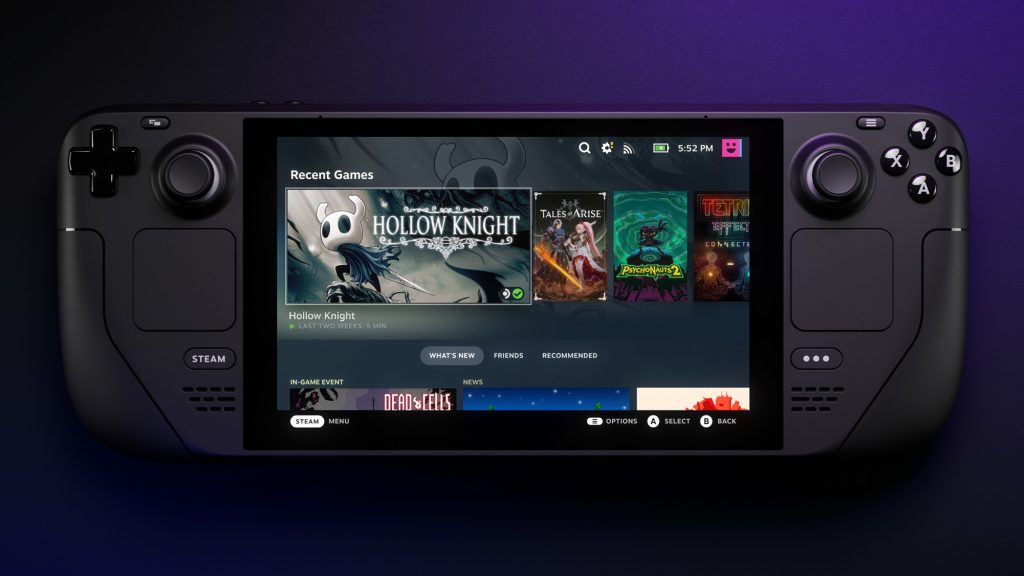 A photo of the Steam Deck