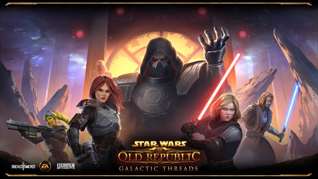 Key Art for Patch 7.8 of Star Wars The Old Republic, titled Galactic Threads