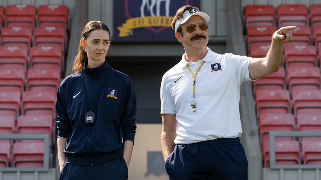 Ted Lasso and Coach Chilton